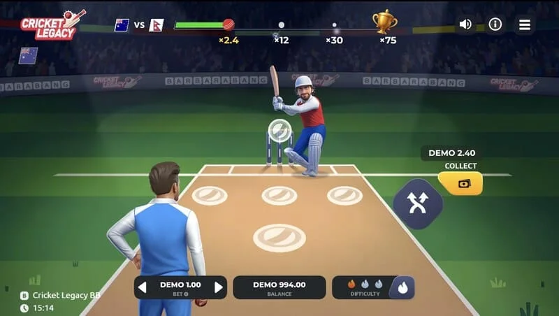 Cricket Legacy BB екран на играта